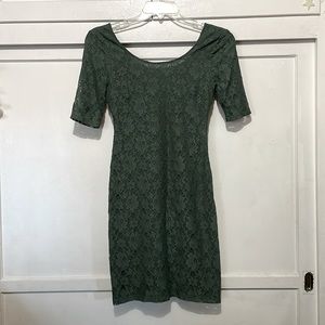 NWT Banana Republic Green Lace Dress